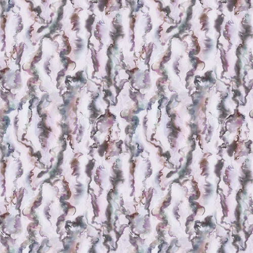 Abstract Purple Fabric - Expressions Printed Cotton Fabric (By The Metre) Onyx Voyage Maison