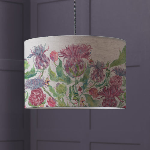 Floral Pink Lighting - Fairytale Bristles Eva Lamp Shade Damson Voyage Maison