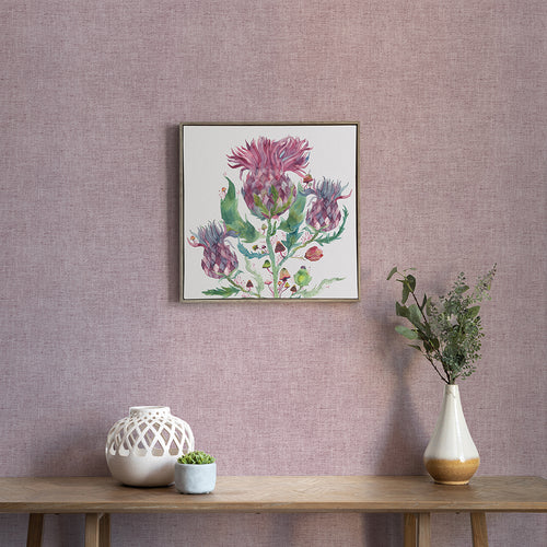 Floral Pink Wall Art - Fairytale Bristles  Framed Canvas Stone Voyage Maison