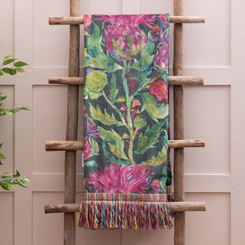 Voyage Maison Fairytale Bristles Printed Throw in Forest
