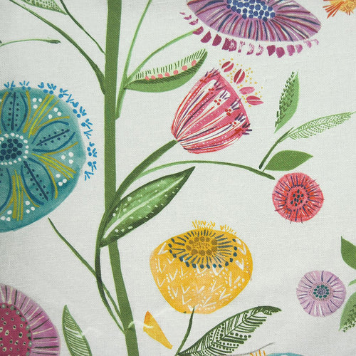 Floral Multi Fabric - Farah Printed Linen Fabric (By The Metre) Summer Voyage Maison