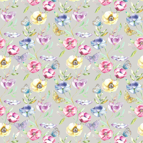 Floral Multi Fabric - Farfalla Printed Cotton Fabric (By The Metre) Lotus Voyage Maison