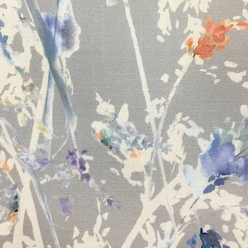 Grey Fabric - Fenadina Printed Cotton Fabric (By The Metre) Clementine Voyage Maison