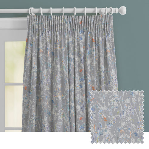 Floral Grey M2M - Fenadina Printed Made to Measure Curtains Clementine Voyage Maison