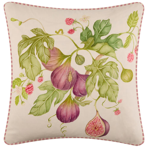 Floral Purple Cushions - Fig Gardens Printed Outdoor Polyester Filled Cushion Purple Voyage Maison