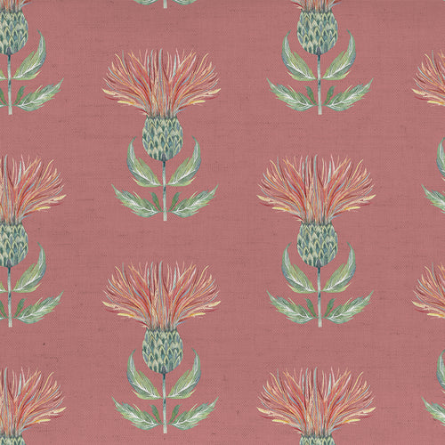 Floral Orange Fabric - Firth Printed Cotton Fabric (By The Metre) Rust Voyage Maison