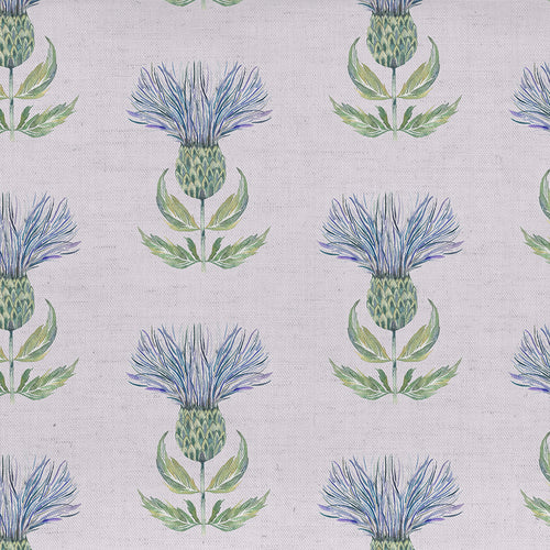 Floral Blue Fabric - Firth Printed Cotton Fabric (By The Metre) Skye Cream Voyage Maison