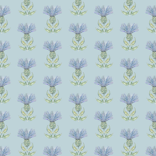 Floral Blue Fabric - Firth Printed Cotton Fabric (By The Metre) Skye Voyage Maison