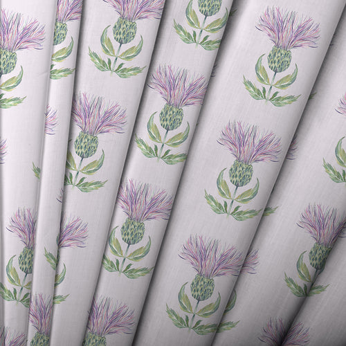 Floral Purple M2M - Firth Printed Cotton Made to Measure Roman Blinds Granite Cream Voyage Maison