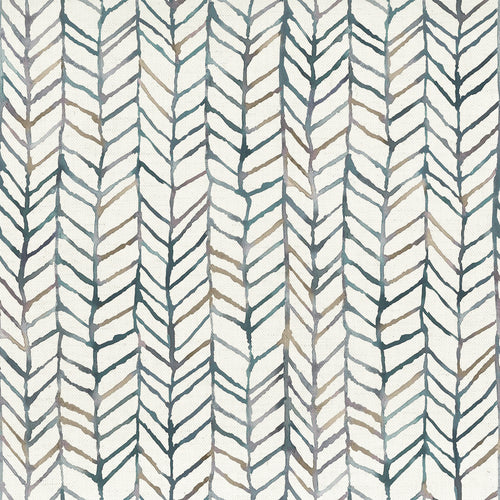 Abstract Grey Fabric - Fishing Net Printed Cotton Fabric (By The Metre) Slate Voyage Maison