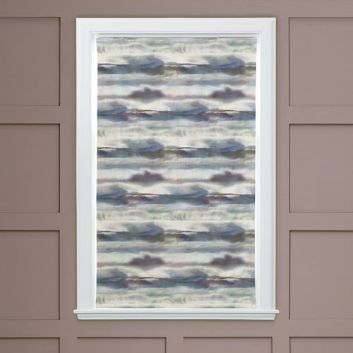 Abstract Grey M2M - Fjord Printed Cotton Made to Measure Roman Blinds Default Voyage Maison