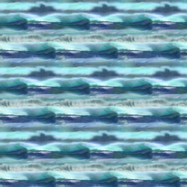 Voyage Maison Fjord 1.4m Wide Width Wallpaper in Cobalt