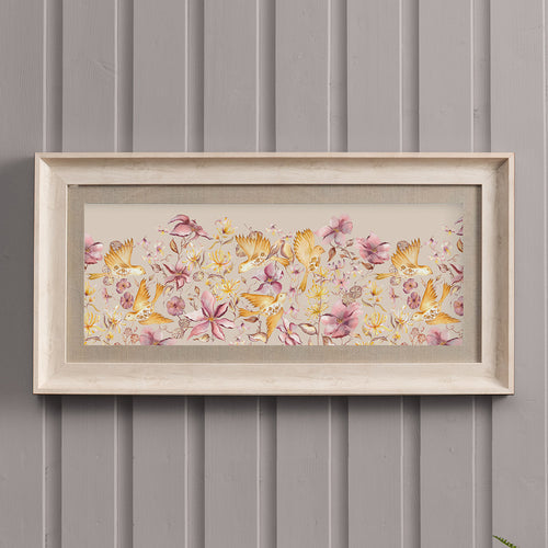 Floral Pink Wall Art - Floella  Framed Print Birch/Primrose Voyage Maison