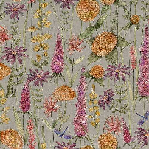 Samples - Florabunda Printed Fabric Sample Swatch Russet Voyage Maison