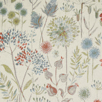  Samples - Flora Cream  Fabric Sample Swatch Autumn Voyage Maison