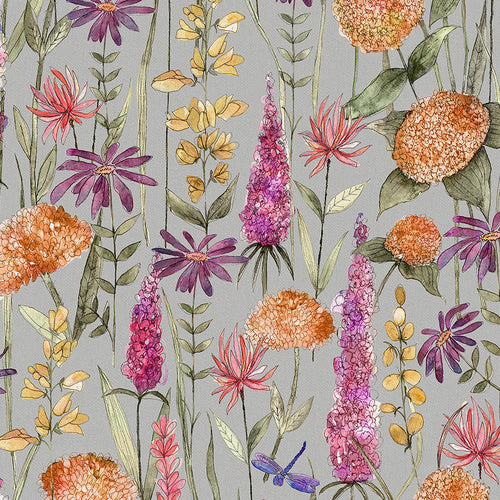  Samples - Florabunda Fine Lawn Printed Fabric Sample Swatch Russet Voyage Maison