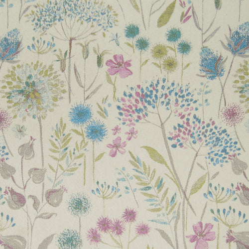 Floral Blue Fabric - Flora Woven Jacquard Fabric (By The Metre) Spring Voyage Maison