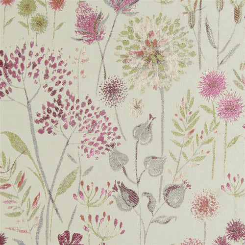 Floral Pink Fabric - Flora Woven Jacquard Fabric (By The Metre) Summer Voyage Maison