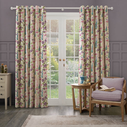 Floral Cream M2M - Florabunda Printed Made to Measure Curtains Verde Voyage Maison