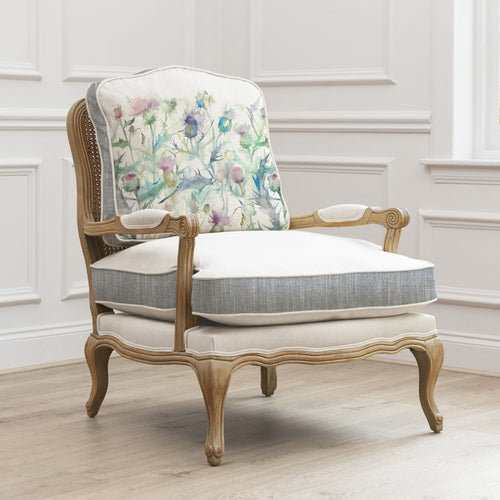 Floral Blue Furniture - Florence Oak Chair Damson Bristle Voyage Maison