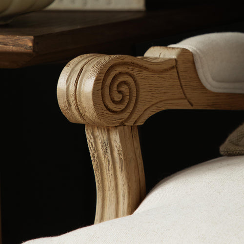 Floral Blue Furniture - Florence Oak Chair Damson Bristle Voyage Maison