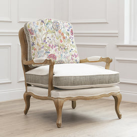 Voyage Maison Florence Oak Hedgerow Chair in Pink/Green