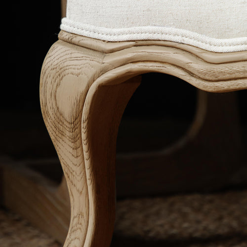 Animal Grey Furniture - Florence Oak Kissing Pheasants Chair Grey Voyage Maison