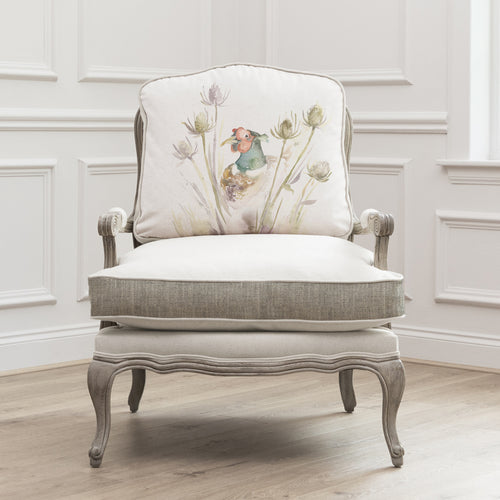Animal Brown Furniture - Florence Stone Hiding Pheasants Chair Brown Voyage Maison