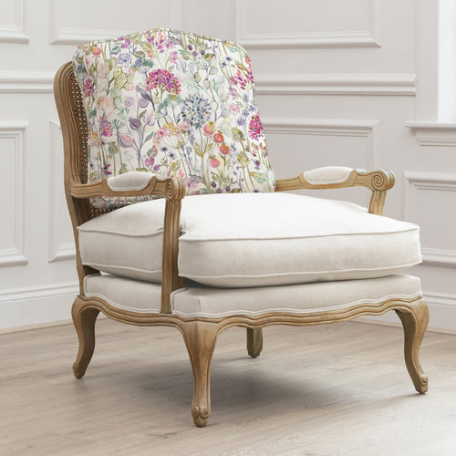 Floral Pink Furniture - Hedgerow Printed Florence Chair Oak/Lotus Voyage Maison