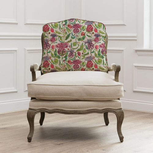 Floral Pink Furniture - Fairytale Bristles Printed Florence Chair Stone/Dawn Voyage Maison