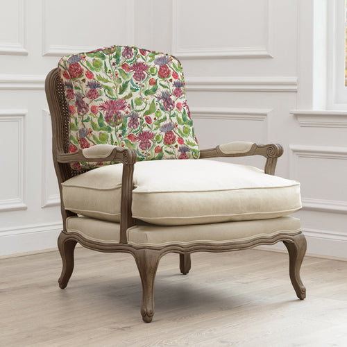 Floral Pink Furniture - Fairytale Bristles Printed Florence Chair Stone/Dawn Voyage Maison