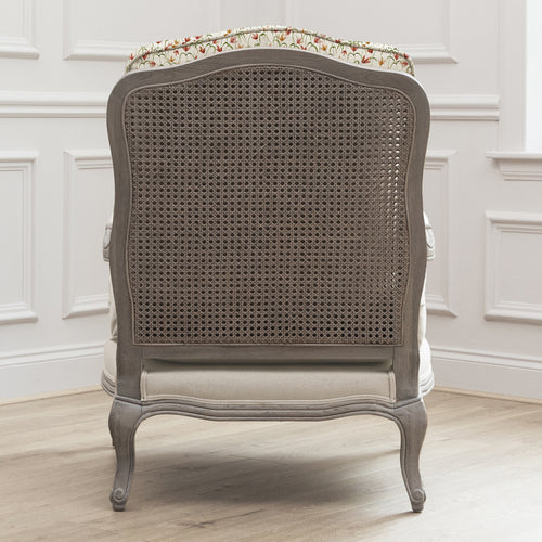 Floral Orange Furniture - Fresia Printed Florence Chair Stone/Linen Voyage Maison