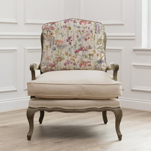 Floral Pink Furniture - Ilinizas Printed Florence Chair Stone/Poppy Voyage Maison