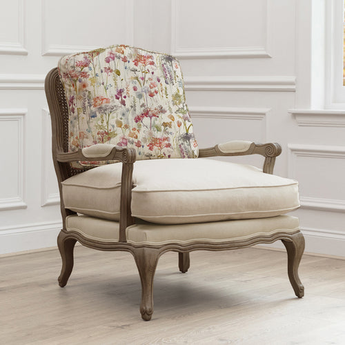 Floral Pink Furniture - Ilinizas Printed Florence Chair Stone/Poppy Voyage Maison