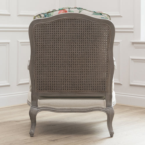 Animal Blue Furniture - Colyford Printed Florence Chair Stone/Pomegranate Voyage Maison