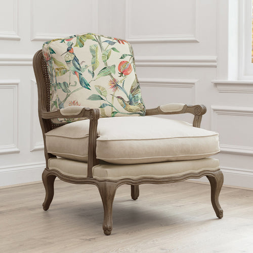 Animal Blue Furniture - Colyford Printed Florence Chair Stone/Pomegranate Voyage Maison