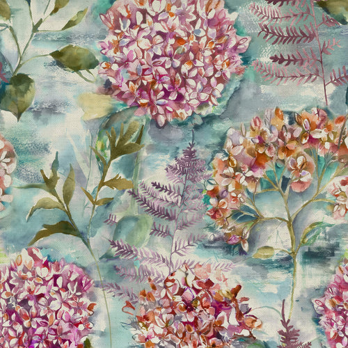 Floral Pink Fabric - Flourish Printed Cotton Fabric (By The Metre) Fig Voyage Maison