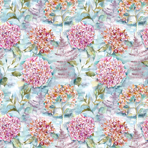 Floral Pink Fabric - Flourish Printed Cotton Fabric (By The Metre) Fig Voyage Maison