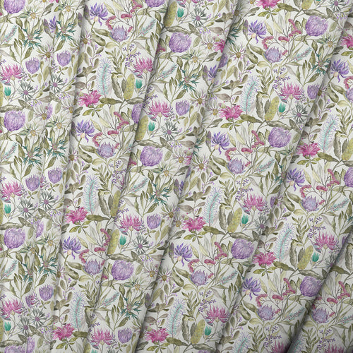 Voyage Maison Fortazela Printed Fine Lawn Cotton Apparel Fabric Remnant in Wiolet