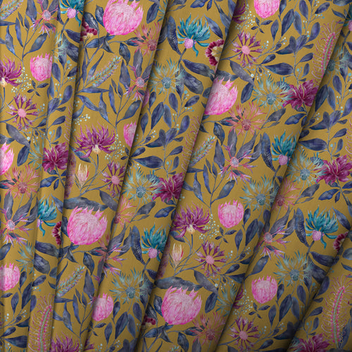 Floral Gold M2M - Fortazela Printed Cotton Made to Measure Roman Blinds Default Voyage Maison