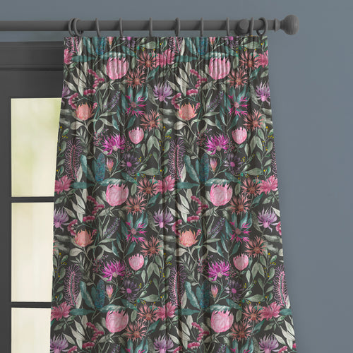Floral Multi M2M - Fortazela Printed Made to Measure Curtains Onyx Voyage Maison