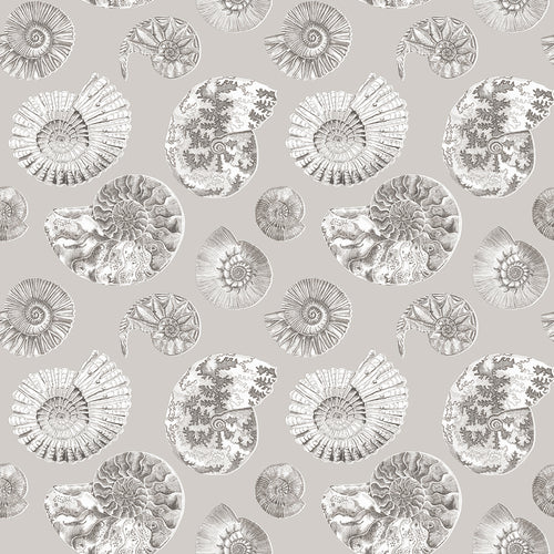  Brown Wallpaper - Fossilium  1.4m Wide Width Wallpaper (By The Metre) Sepia Voyage Maison
