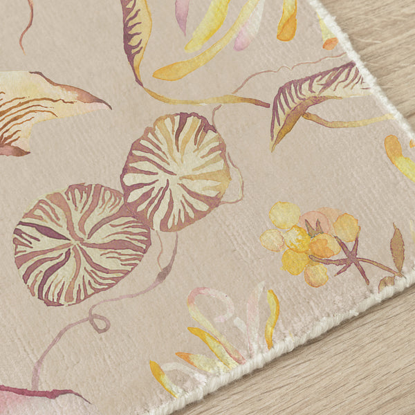 Floella Primrose Printed Rug | Pink Rugs | Voyage Maison