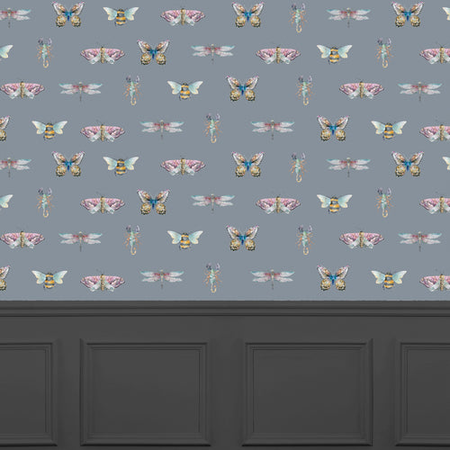 Animal Grey Wallpaper - Fray  1.4m Wide Width Wallpaper (By The Metre) Storm Voyage Maison