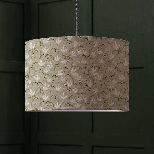 Floral Grey Lighting - Fresia Eva Printed Lamp Shade Stone Voyage Maison