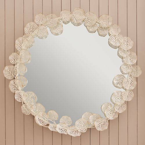 Floral Gold Accessories - Gaia  Mirror Antique White Gold Voyage Maison