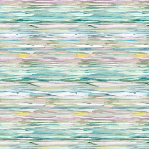 Abstract Green Fabric - Galatea Printed Cotton Fabric (By The Metre) Emerald Voyage Maison