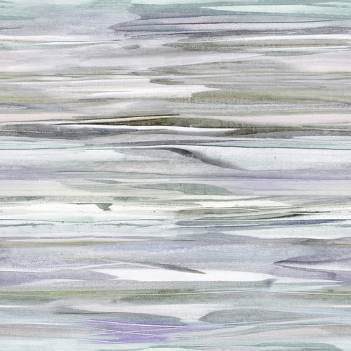 Abstract Purple Fabric - Galatea Printed Cotton Fabric (By The Metre) Moonstone Voyage Maison