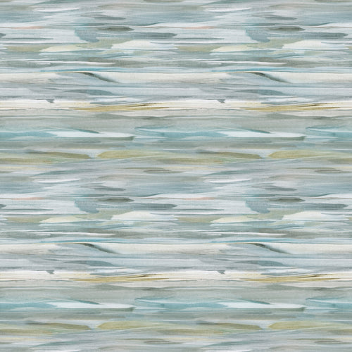 Abstract Green Fabric - Galatea Printed Velvet Fabric (By The Metre) Granite Voyage Maison