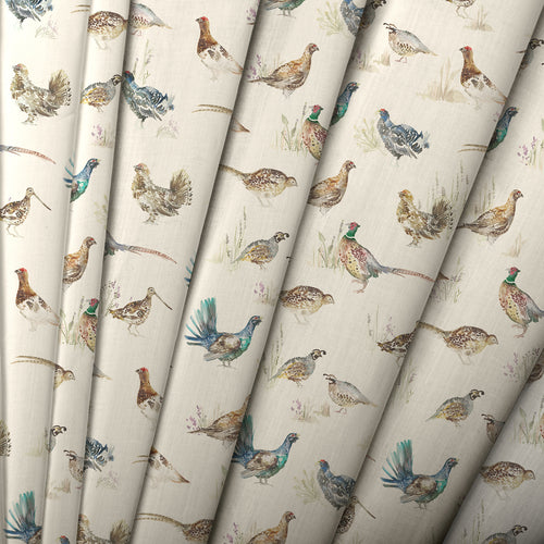 Animal Cream M2M - Game Birds Printed Linen Made to Measure Roman Blinds Mini Voyage Maison